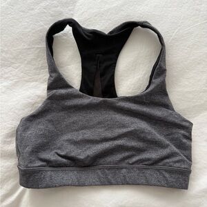 lululemon athletica Heather Gray Sports Bra